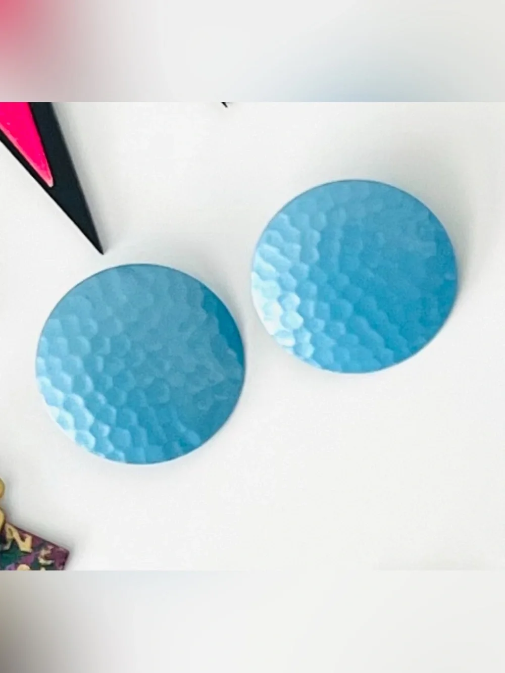 Colorful Fun Geometric Earrings - Picture 4 of 14